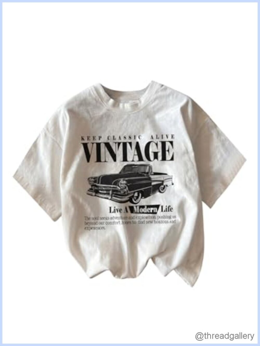 Women's Graphic Letter Tee Crew Neck Short Sleeve Vintage Summer T-Shirt